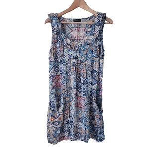 Papillion Sz.M ruffled boho dress with pockets whimsicore farmcore cottagecore